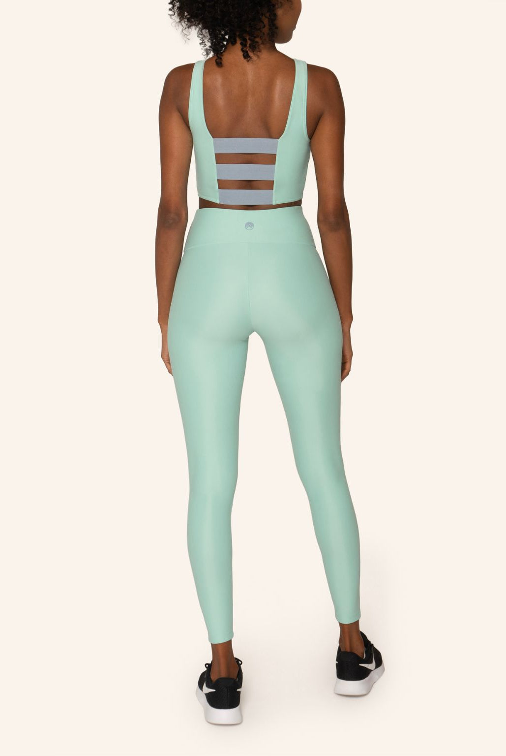 Rhône High Neck Sports Bra Crop Top River - Horizon Athletic