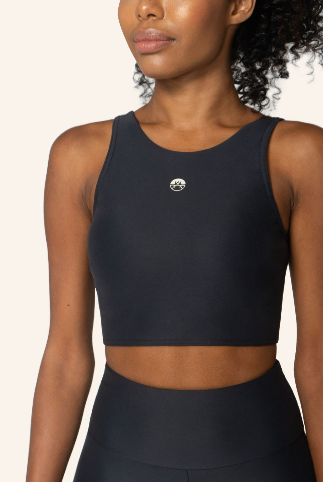 Rhône High Neck Sports Bra Crop Top Lava Stone - Horizon Athletic