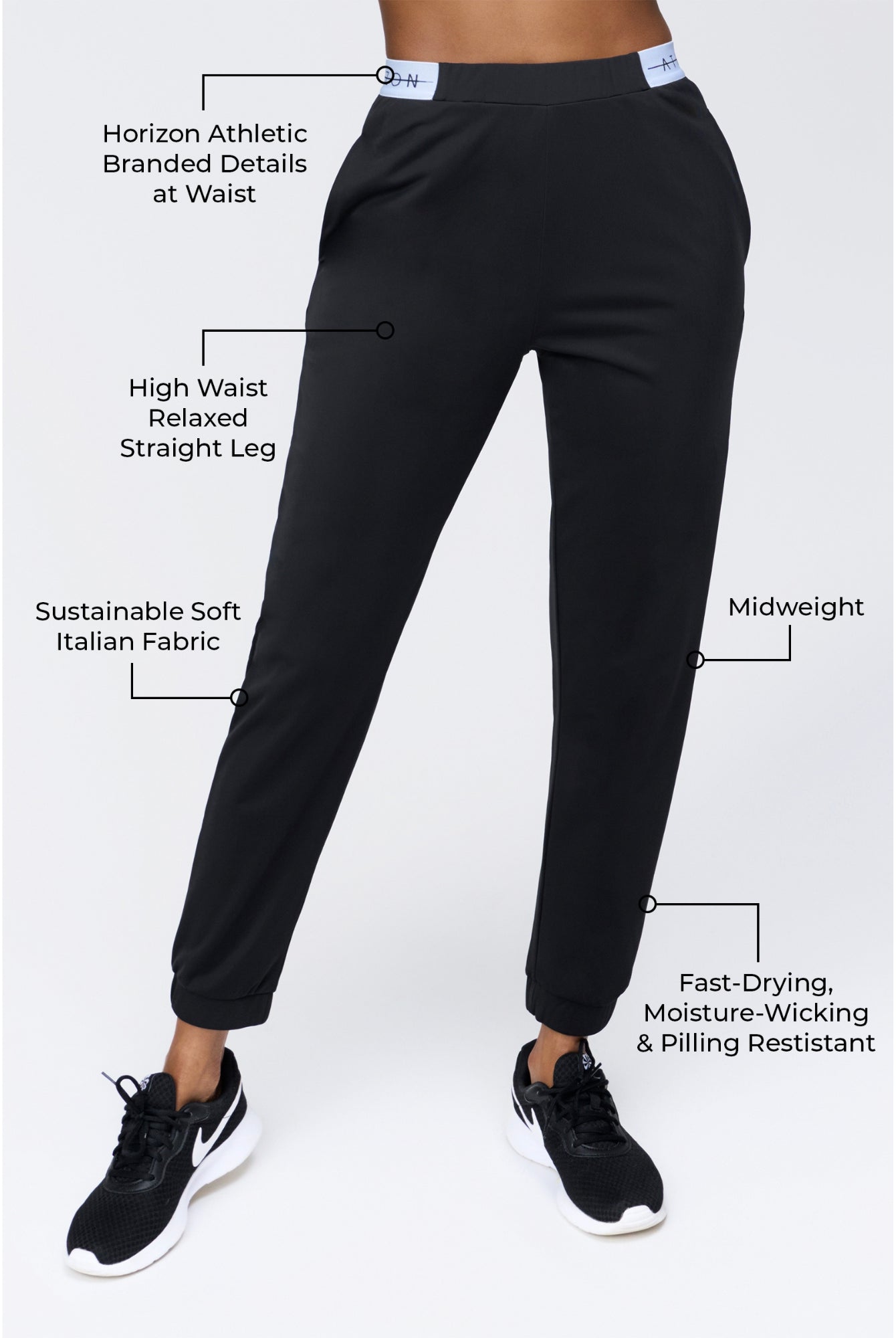 Silvretta Trackpants Lava Stone - Horizon Athletic