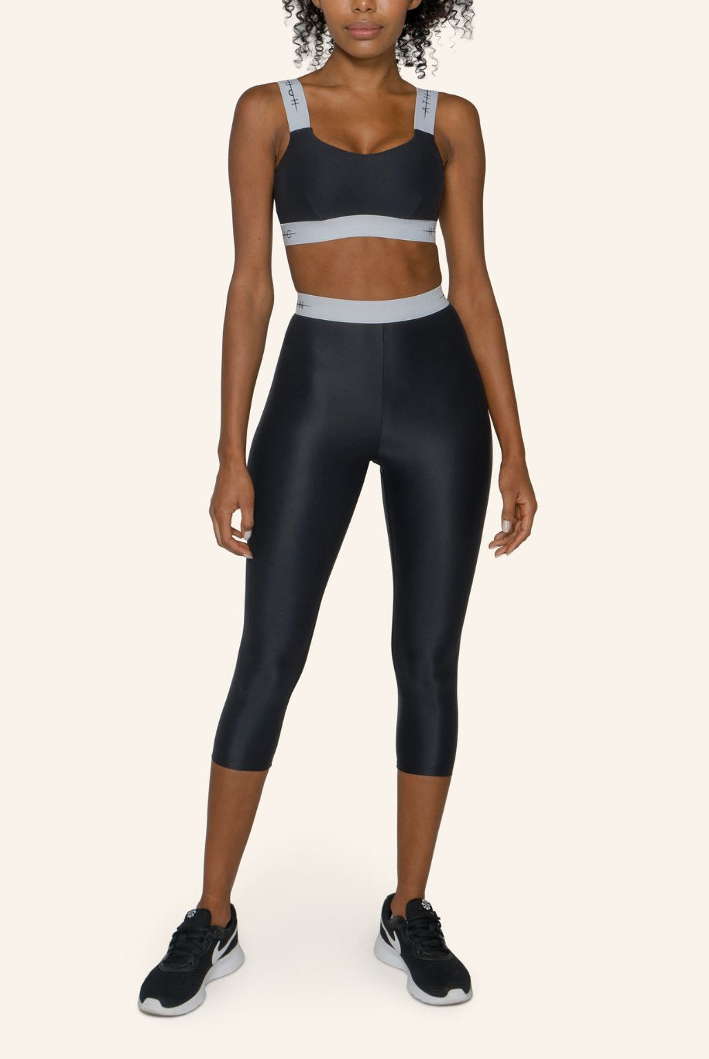 Saleina Cropped Leggings Lava Stone - Horizon Athletic