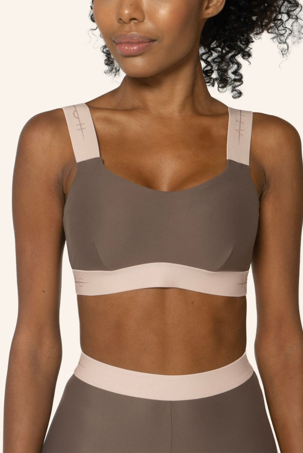 Zinal Sports Bralette Top Soft Earth - Horizon Athletic