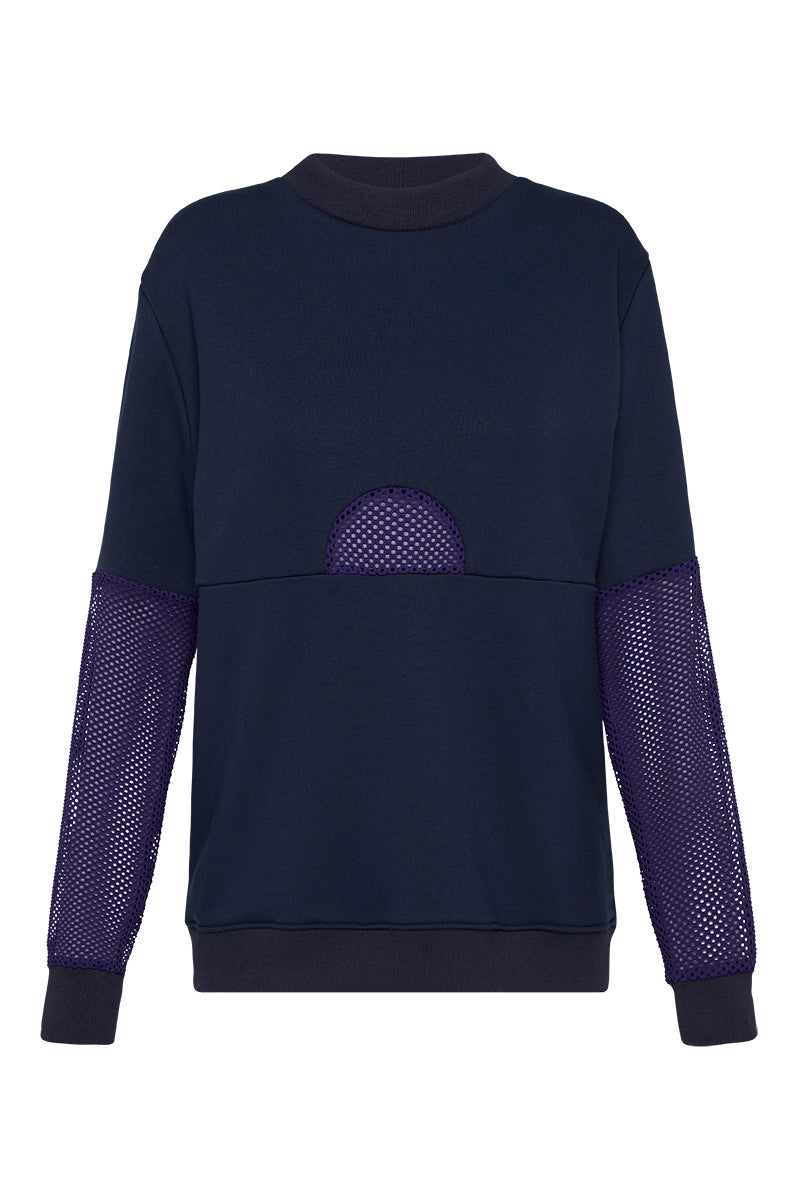 July 5:45 Fleece Jumper Blue Purple - Horizon Athletic