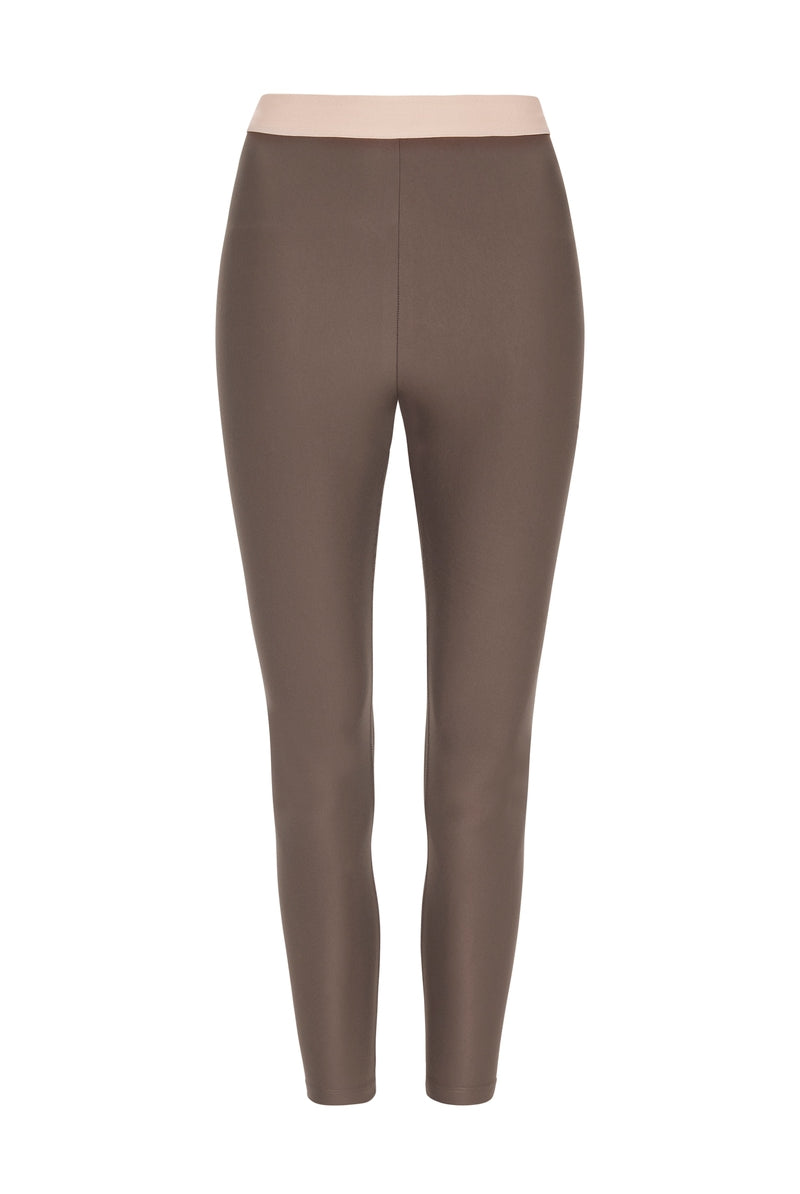 Saleina Cropped Leggings Soft Earth - Horizon Athletic