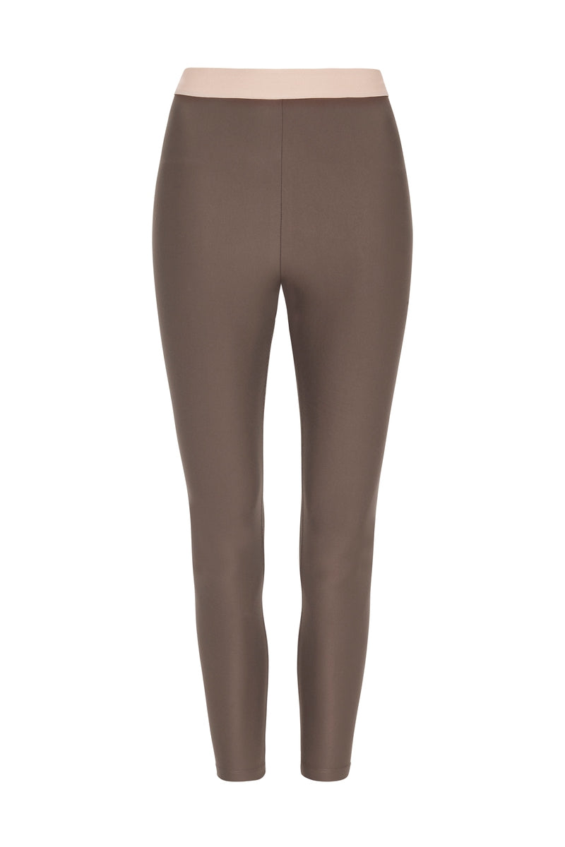 Saleina Cropped Leggings Soft Earth - Horizon Athletic