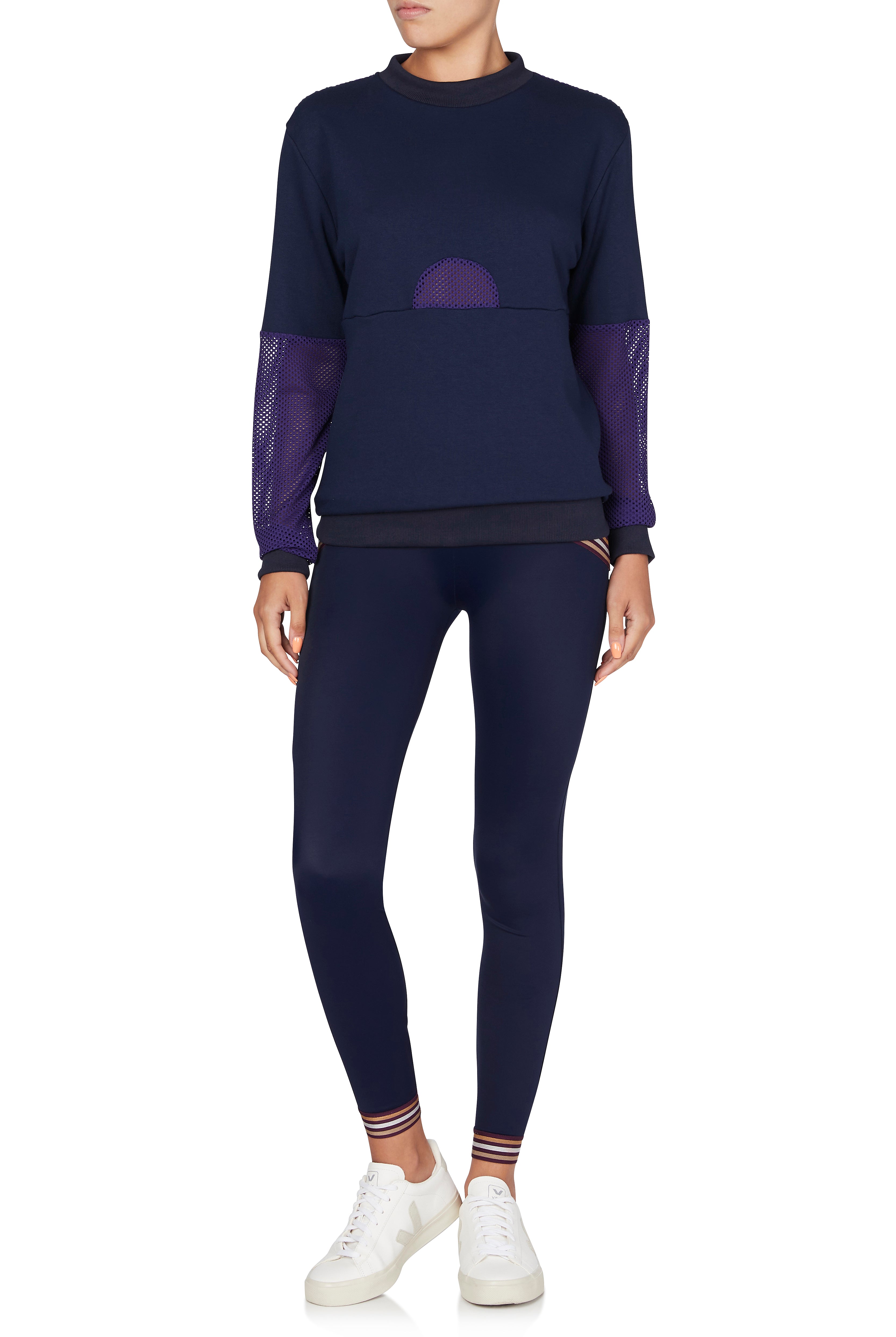 July 5:45 Fleece Jumper Blue Purple - Horizon Athletic