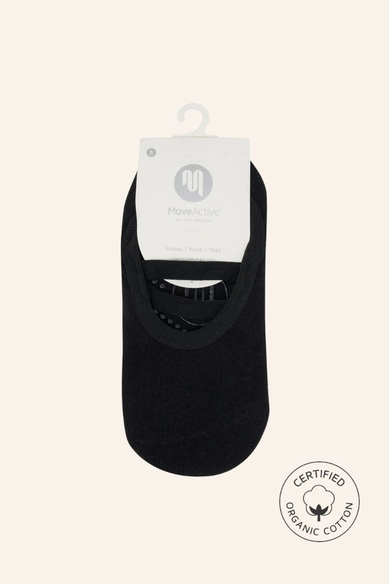 Move Active Ballet Non Slip Grip Socks - Classic Black - Horizon Athletic 